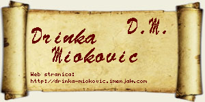 Drinka Mioković vizit kartica